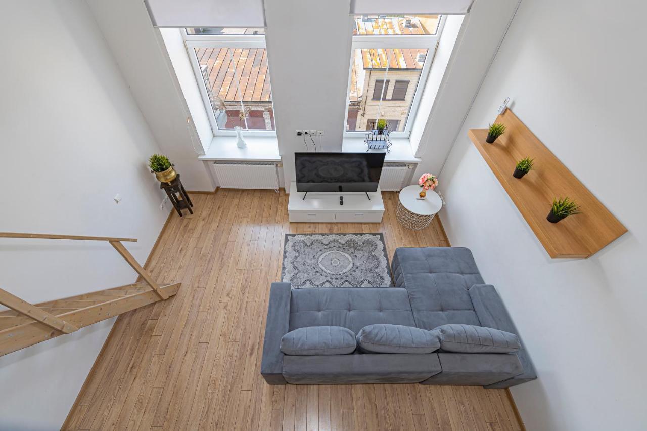 New Town Loft Apartment With Air Conditioning By Polo Apartments Kaunas Exteriör bild